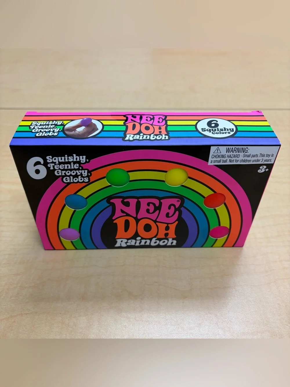 NeeDoh Rainboh, Teenie, Groovy, Globs New Authentic Schylling New